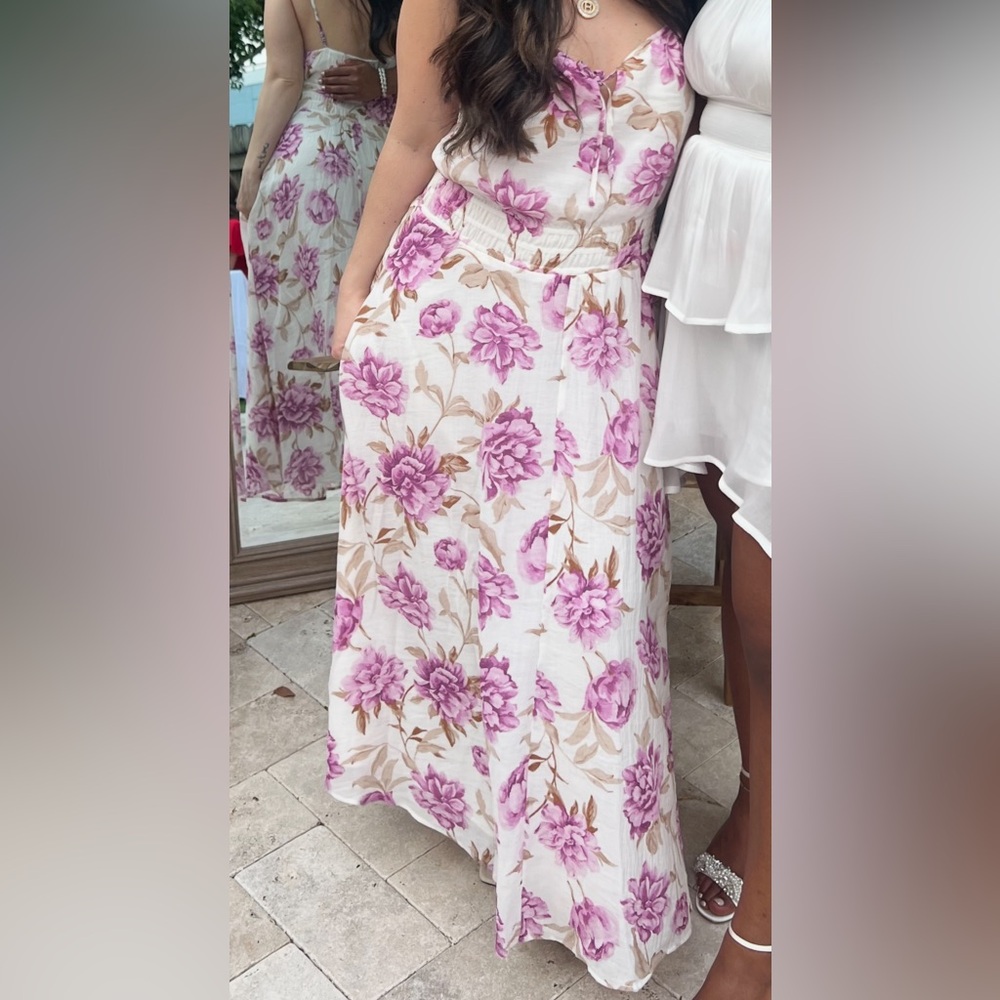Crinkle Textured Smocked Waist Midi Dress
